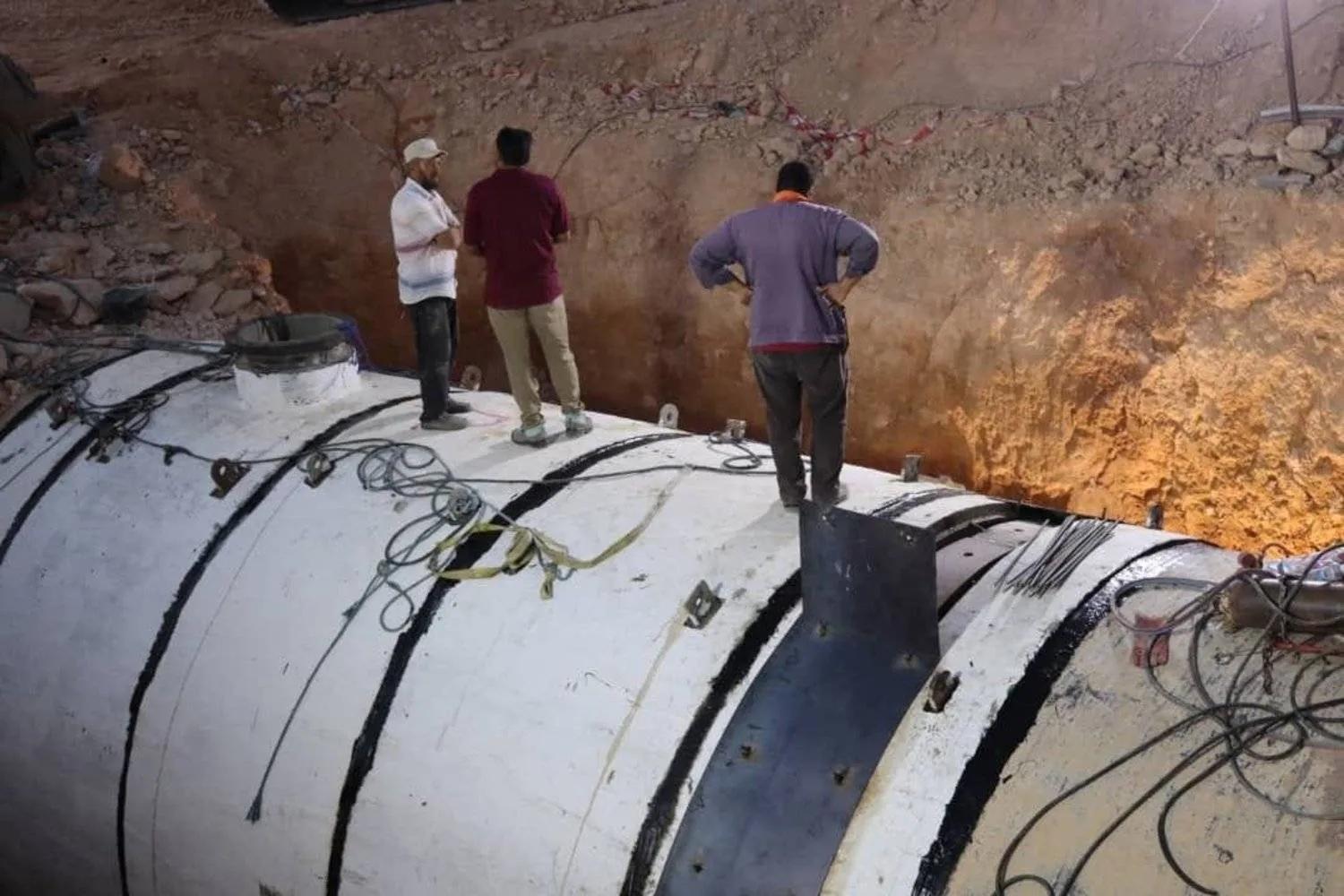 تعديات تهدد مسارات نهر القذافي «الصناعي» تعديات تهدد مسارات نهر القذافي «الصناعي»