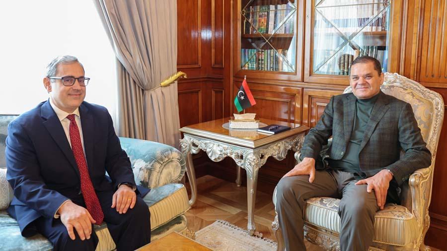 الدبيبة وبرنت يبحثان التعاون الاقتصادي وتطوير قطاع النفط الدبيبة وبرنت يبحثان التعاون الاقتصادي وتطوير قطاع النفط