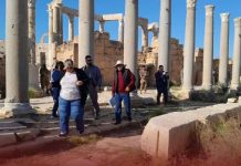 تيتيه تزور لبدة الكبرى وتؤكد دعم حماية التراث الثقافي بليبيا تيتيه تزور لبدة الكبرى وتؤكد دعم حماية التراث الثقافي بليبيا