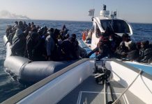 أمن السواحل ينقذ 99 مهاجراً غير شرعي قرب سواحل زليتن أمن السواحل ينقذ 99 مهاجراً غير شرعي قرب سواحل زليتن