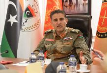 اجتماع النمروش مع السفير البريطاني حول التعاون العسكري اجتماع النمروش مع السفير البريطاني حول التعاون العسكري