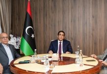 المنفي وتكالة يبحثان تنفيذ مبادرة الرئاسات الثلاث المنفي وتكالة يبحثان تنفيذ مبادرة الرئاسات الثلاث