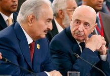 عقيلة صالح وخليفة حفتر يرحبان بتوقيع اتفاق لجنة الـ4+4 عقيلة صالح وخليفة حفتر يرحبان بتوقيع اتفاق لجنة الـ4+4