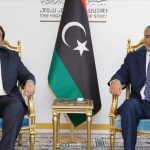 المنفي وتكالة يبحثان سبل إنهاء المراحل الانتقالية