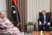 الدبيبة يبحث مع المبعوثة الأممية مخرجات حوار 4+4 والانتخابات الليبية الدبيبة يبحث مع المبعوثة الأممية مخرجات حوار 4+4 والانتخابات الليبية