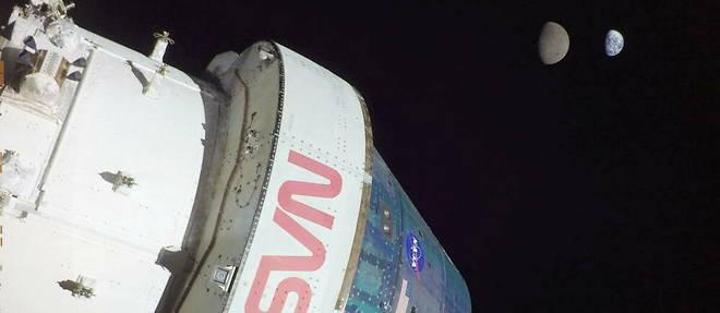 Orion revient sur Terre après avoir fait le tour de la Lune Orion revient sur Terre après avoir fait le tour de la Lune