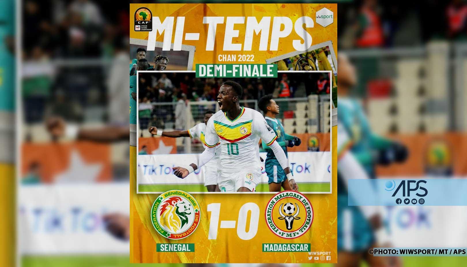 CHAN 2023 : le Sénégal mène 1-0 face à Madagascar (mi-temps)