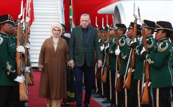 Sommet du G20: Erdogan Arrive À Johannesburg Sommet du G20: Erdogan Arrive À Johannesburg