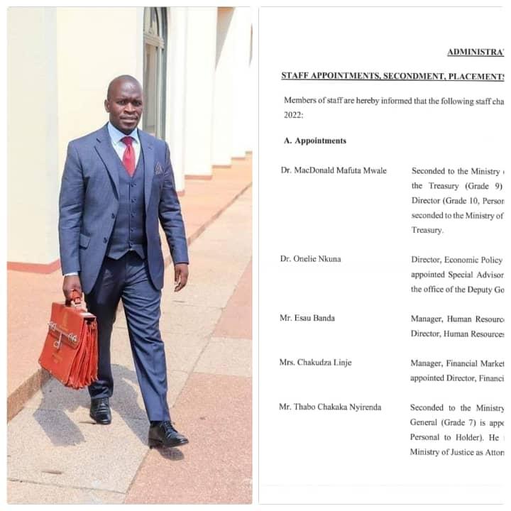 AG Thabo Nyirenda bulldozes SPC to influence RBM Governor promoting him as director AG Thabo Nyirenda bulldozes SPC to influence RBM Governor promoting him as director