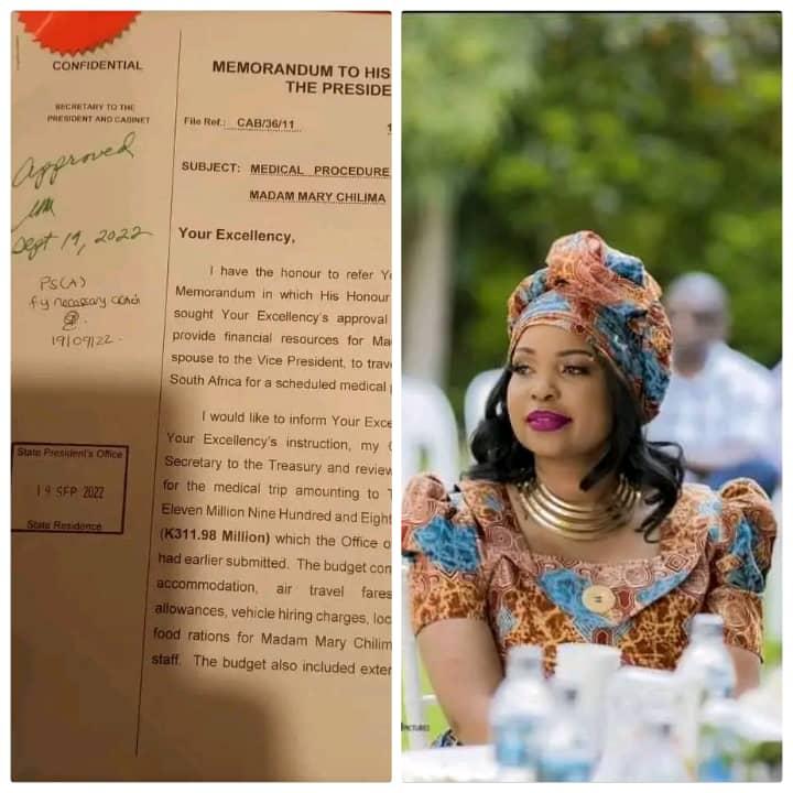 Of Chilima’s wife MK312 million medical expenses: It’s her entitlement Of Chilima’s wife MK312 million medical expenses: It’s her entitlement