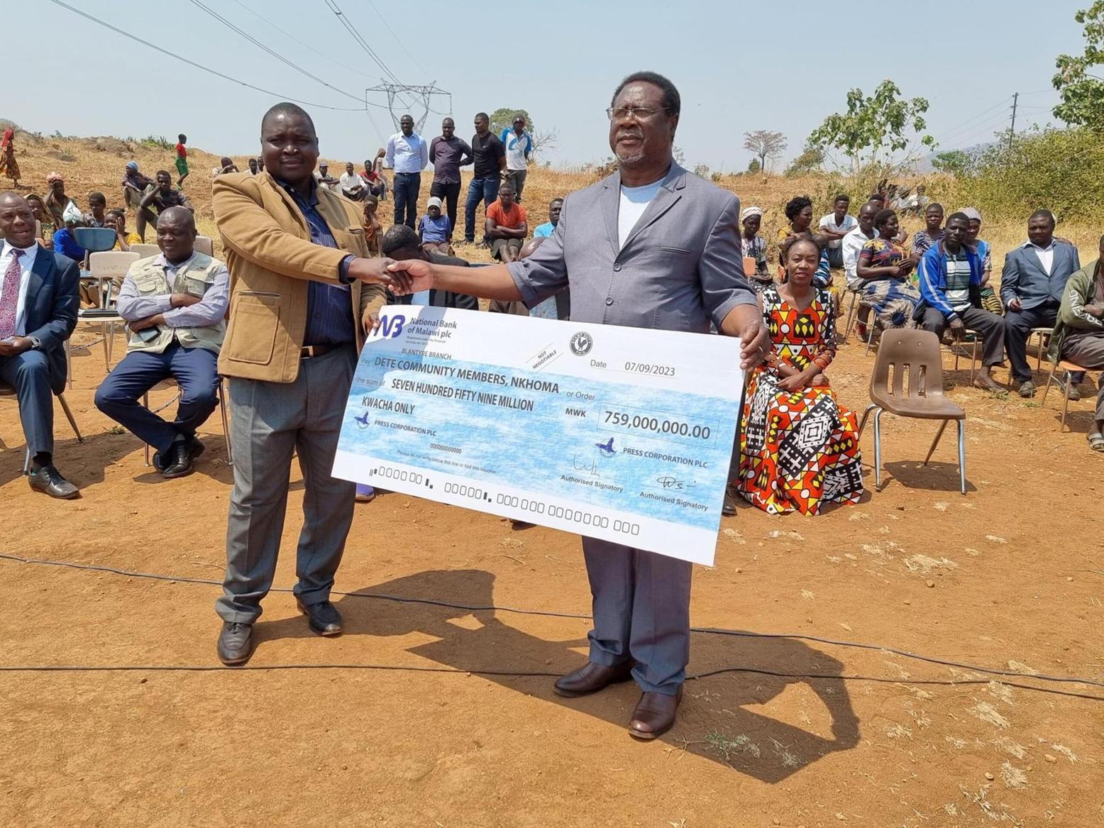 PCL offers K759m compensation for Solar Plant land at Nkhoma PCL offers K759m compensation for Solar Plant land at Nkhoma