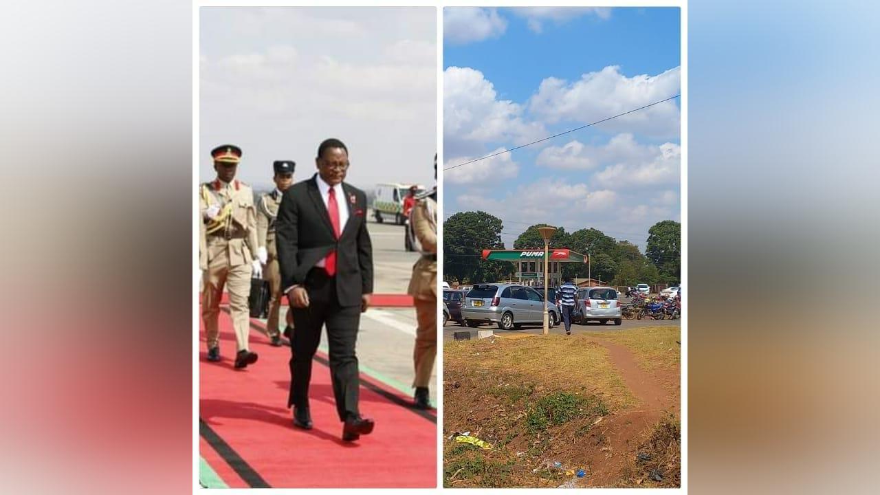 Chakwera up running for fuel search in Mozambique on Saturday Chakwera up running for fuel search in Mozambique on Saturday