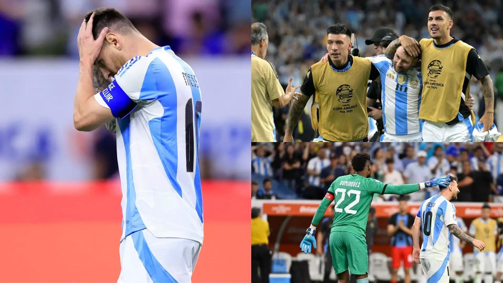 Copa America 2024 Messi misses penalty as Argentina eliminate Ecuador