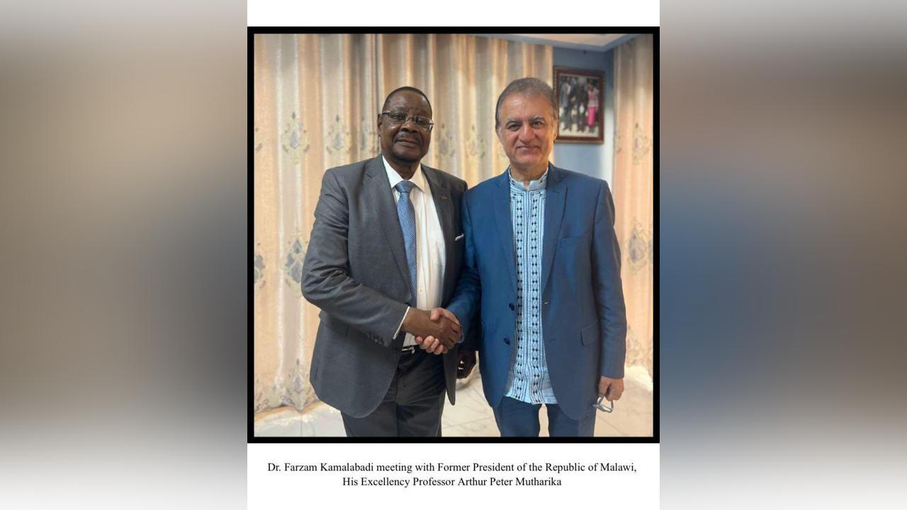 Atupele Muluzi Congratulates Dr. Farzam Kamalabadi Atupele Muluzi Congratulates Dr. Farzam Kamalabadi