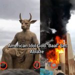 Iran Burns U.S. and Israeli Baal Idol at Rally Iran Burns U.S. and Israeli Baal Idol at Rally
