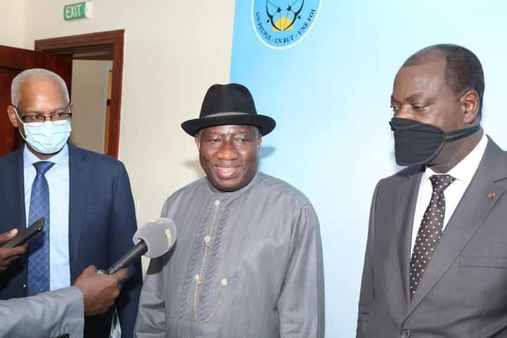 Goodluck Jonathan, Médiateur de la CEDEAO à Bamako : «Nous sommes toujours heureux d’apporter notre soutien au Gouvernement et au peuple malien pour la réussite du programme de transition Goodluck Jonathan, Médiateur de la CEDEAO à Bamako : «Nous sommes toujours heureux d’apporter notre soutien au Gouvernement et au peuple malien pour la réussite du programme de transition