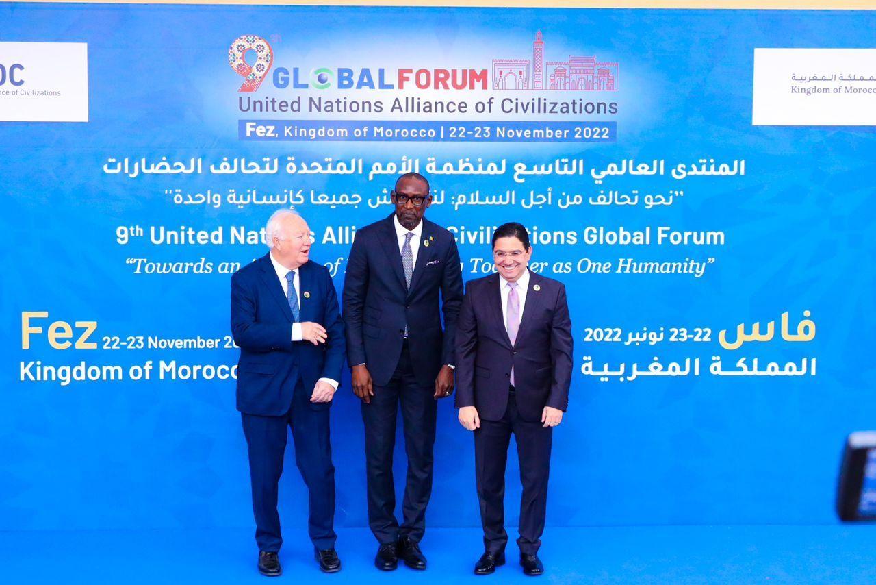 Le ministre Abdoulaye Diop lors du 9e forum mondial de l’alliance des civilisations des nations unies a Fès : “Nous reconnaissons et saluons les efforts collectifs mis en place pour faire face à l’extrémisme violent, le terrorisme, la radicalisation, la xénophobie…” Le ministre Abdoulaye Diop lors du 9e forum mondial de l’alliance des civilisations des nations unies a Fès : “Nous reconnaissons et saluons les efforts collectifs mis en place pour faire face à l’extrémisme violent, le terrorisme, la radicalisation, la xénophobie…”