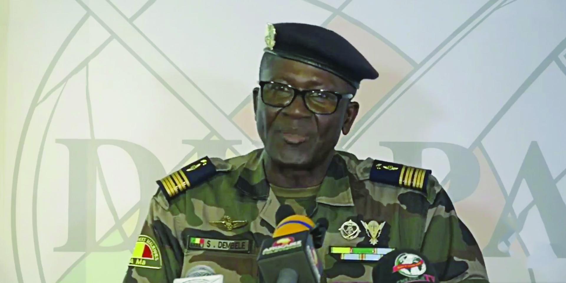 Colonel-major Souleymane Dembélé : «Aujourd’hui, aucune portion du territoire malien n’échappe aux forces de défense et de sécurité» Colonel-major Souleymane Dembélé : «Aujourd’hui, aucune portion du territoire malien n’échappe aux forces de défense et de sécurité»