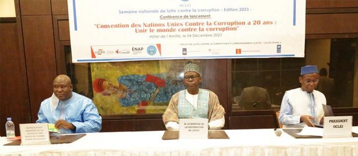 Moumouni Guindo au lancement de la semaine nationale de lutte contre la corruption : “65 % des jeunes maliens expriment une attitude passive face à la corruption et 21 % sont admiratifs du phénomène” Moumouni Guindo au lancement de la semaine nationale de lutte contre la corruption : “65 % des jeunes maliens expriment une attitude passive face à la corruption et 21 % sont admiratifs du phénomène”
