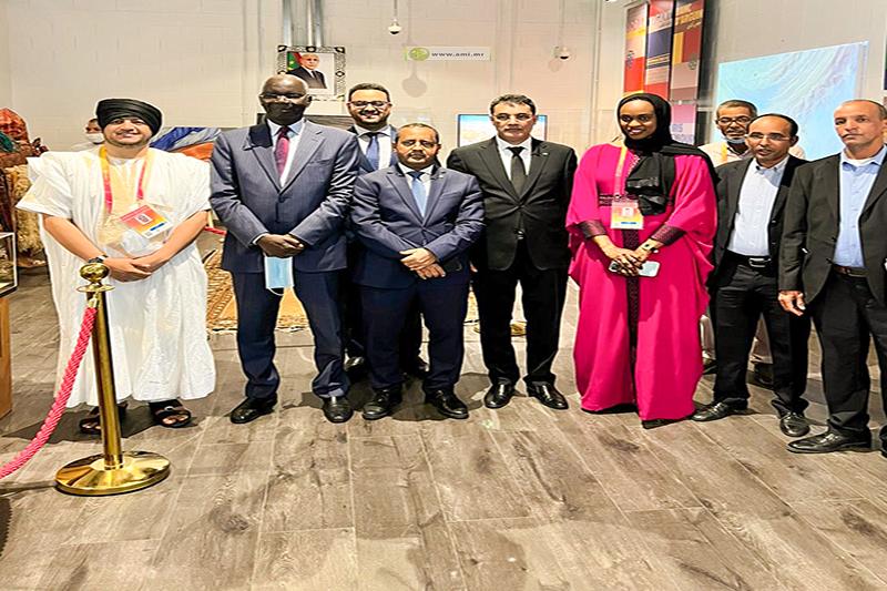 وفد وزاري رفيع المستوى يزور الجناح الموريتاني في وفد وزاري رفيع المستوى يزور الجناح الموريتاني في