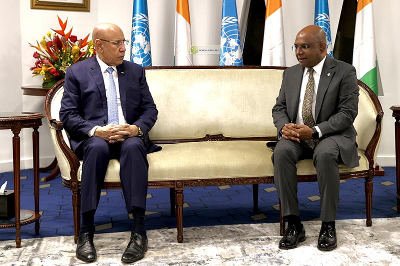 رئيس الجمهورية يستقبل رئيس الدورة الـ 76 للجمعية العامة للأمم المتحدة رئيس الجمهورية يستقبل رئيس الدورة الـ 76 للجمعية العامة للأمم المتحدة