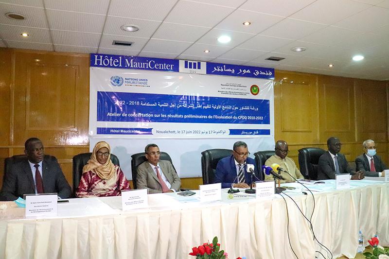ورشة للتشاور حول النتائج الأولية لتقييم إطار الشراكة بين موريتانيا وبرامج الأمم المتحدة 2018-2022 ورشة للتشاور حول النتائج الأولية لتقييم إطار الشراكة بين موريتانيا وبرامج الأمم المتحدة 2018-2022