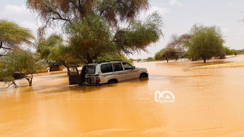 تساقطات مطرية متفاوتة في ولايتي الحوضين (مقاييس) تساقطات مطرية متفاوتة في ولايتي الحوضين (مقاييس)