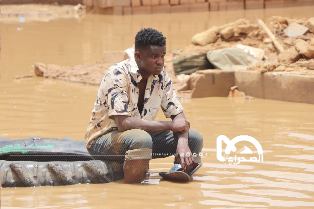 اترارزة: ارتفاع جديد لمنسوب مياه النهر في لكصيبه 2 اترارزة: ارتفاع جديد لمنسوب مياه النهر في لكصيبه 2