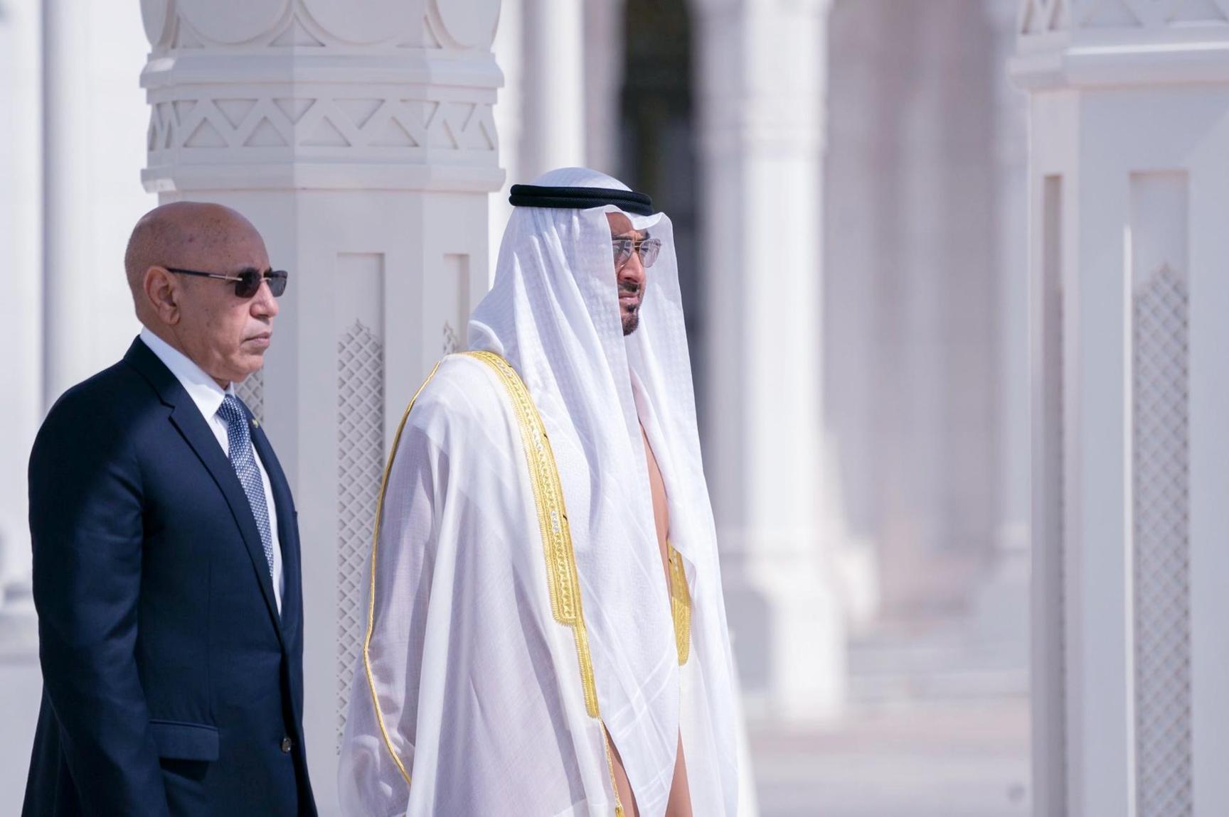 الرئيسان غزواني وبن زايد يؤكدان حرصهما على تنويع علاقات التعاون الرئيسان غزواني وبن زايد يؤكدان حرصهما على تنويع علاقات التعاون