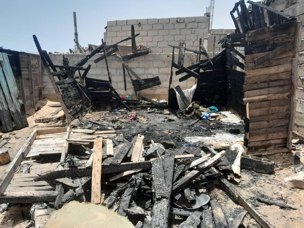 حريق في نواذيبو يودي بحياة رضيعة حريق في نواذيبو يودي بحياة رضيعة