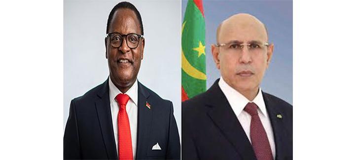 رئيس الجمهورية يهنئ رئيس جمهورية مالاوي بمناسبة احتفال بلاده بعيدها الوطني رئيس الجمهورية يهنئ رئيس جمهورية مالاوي بمناسبة احتفال بلاده بعيدها الوطني