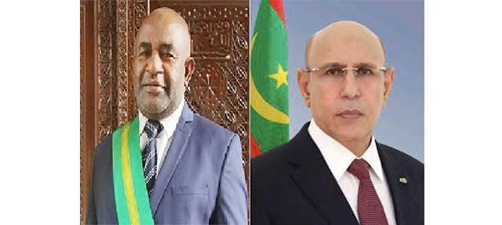 رئيس الجمهورية يؤكد حرصه على تعزيز علاقات التعاون بين موريتانيا وجمهورية القمر المتحدة رئيس الجمهورية يؤكد حرصه على تعزيز علاقات التعاون بين موريتانيا وجمهورية القمر المتحدة