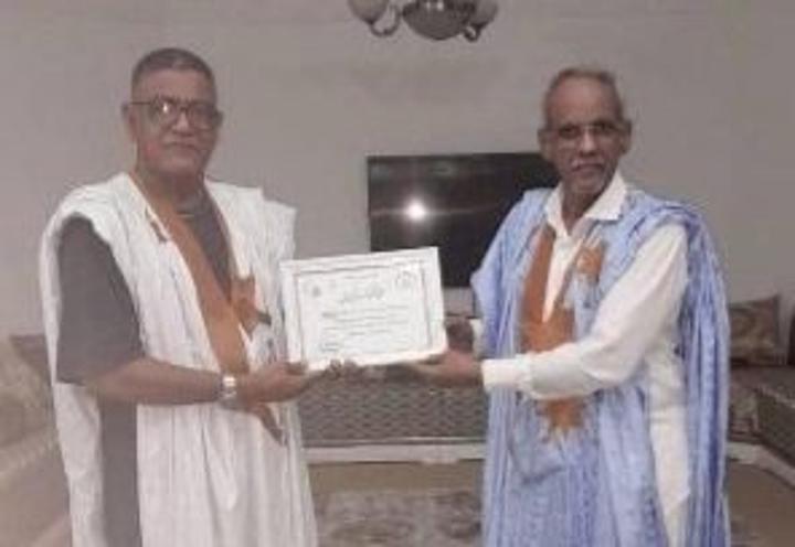 نقابة الصحفيين الموريتانيين تكرم السفير شيخن ولد النني نقابة الصحفيين الموريتانيين تكرم السفير شيخن ولد النني