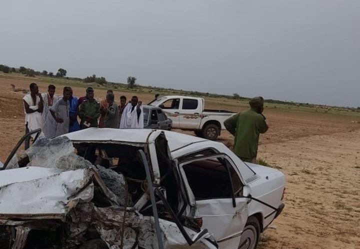 وفاة شخصين جراء حادث سير على طريق نواكشوط روصو وفاة شخصين جراء حادث سير على طريق نواكشوط روصو