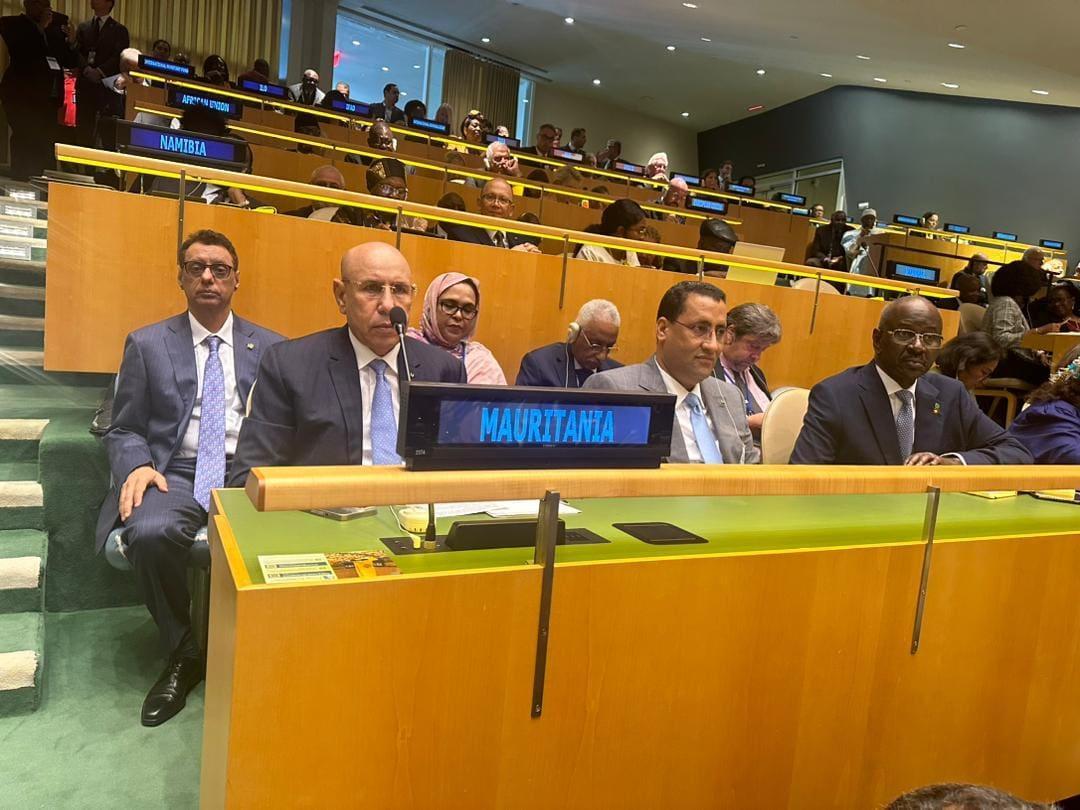 ولد الغزواني يشارك في الجلسة الافتتاحية للجمعية العامة للأمم المتحدة ولد الغزواني يشارك في الجلسة الافتتاحية للجمعية العامة للأمم المتحدة