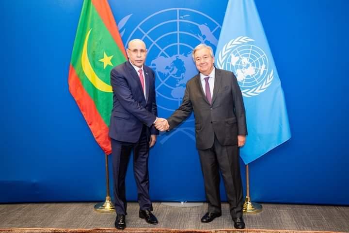 نيويورك: الرئيس غزواني وغوتيريش يبحثان الوضع الإقليمي والدولي نيويورك: الرئيس غزواني وغوتيريش يبحثان الوضع الإقليمي والدولي