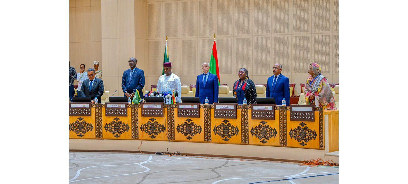 افتتاح فعاليات مؤتمر تفعيل مساري نواكشوط جيبوتي لتعزيز السلم والتنمية في دول مجموعة الساحل والصحراء والقرن الإفريقي افتتاح فعاليات مؤتمر تفعيل مساري نواكشوط جيبوتي لتعزيز السلم والتنمية في دول مجموعة الساحل والصحراء والقرن الإفريقي