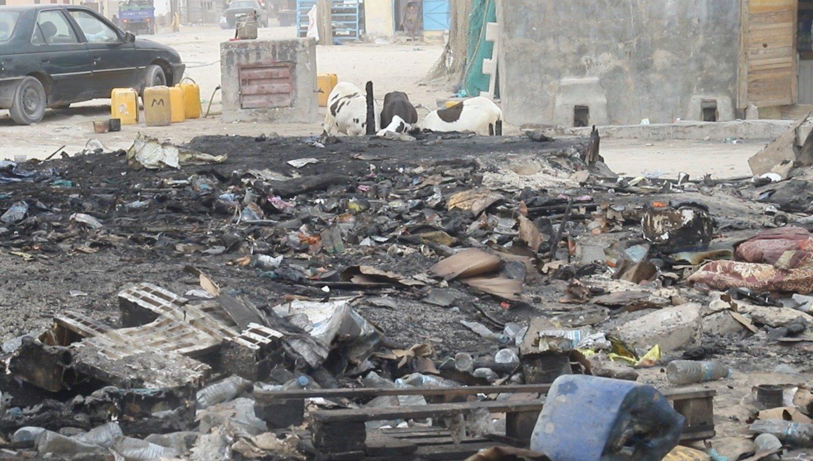 حريق يخلف أضرارا في حي حريق يخلف أضرارا في حي