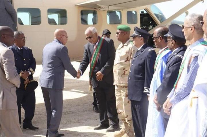 قادما من روصو.. الرئيس غزواني يصل تكنت لإطلاق مشاريع في مجال الطاقة قادما من روصو.. الرئيس غزواني يصل تكنت لإطلاق مشاريع في مجال الطاقة