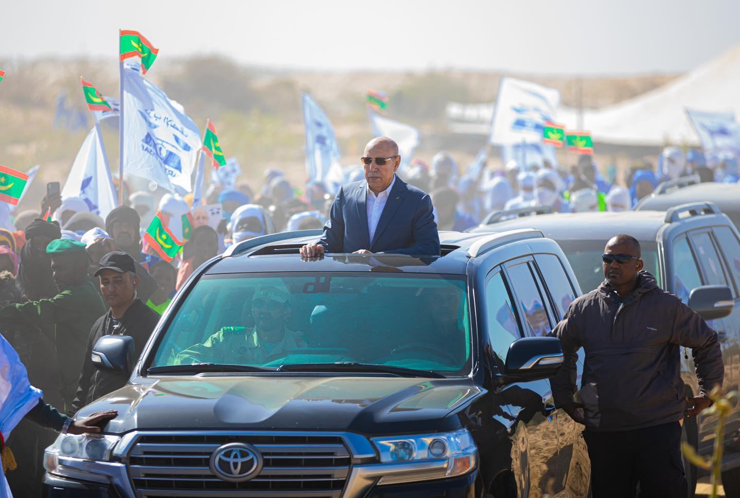 ضمن زيارته لولاية اترارزة.. الغزواني يصل إلى اركيز ضمن زيارته لولاية اترارزة.. الغزواني يصل إلى اركيز