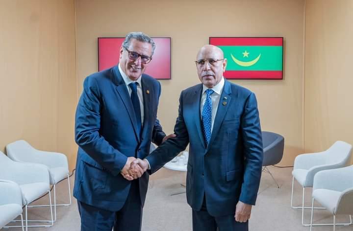الرئيس غزواني يجري مباحثات مع رئيس الحكومة المغربية حول تعزيز العلاقات الرئيس غزواني يجري مباحثات مع رئيس الحكومة المغربية حول تعزيز العلاقات