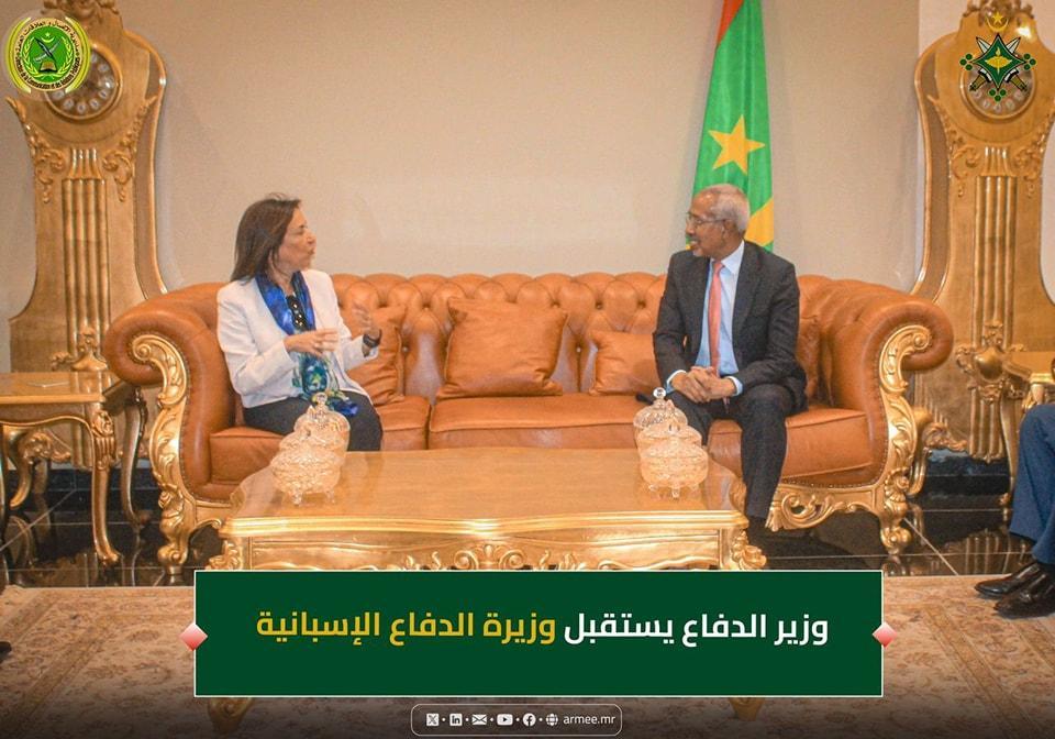 وزيرة الدفاع الإسبانية تزور موريتانيا لبحث قضايا الدفاع والأمن وزيرة الدفاع الإسبانية تزور موريتانيا لبحث قضايا الدفاع والأمن
