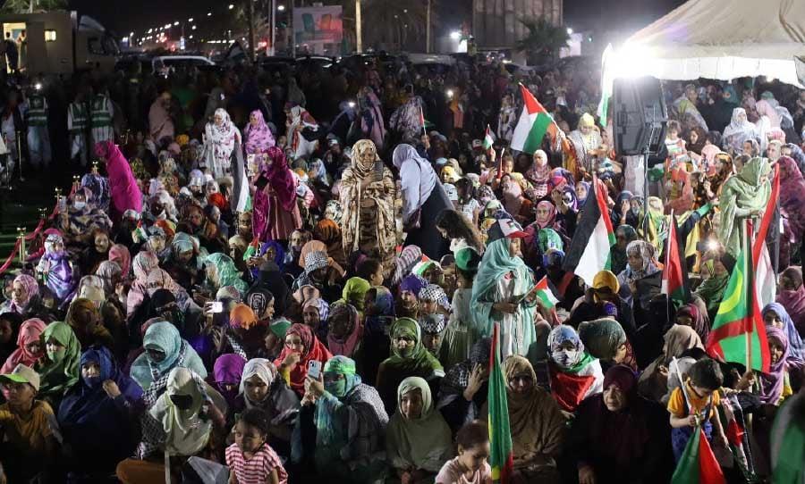 موريتانيا والمقاومة: مسيرة تحت شعار «غزة حصار ودمار» ووشاح حمدان في مزاد علني والضغط مستمر على السفارة الأمريكية موريتانيا والمقاومة: مسيرة تحت شعار «غزة حصار ودمار» ووشاح حمدان في مزاد علني والضغط مستمر على السفارة الأمريكية
