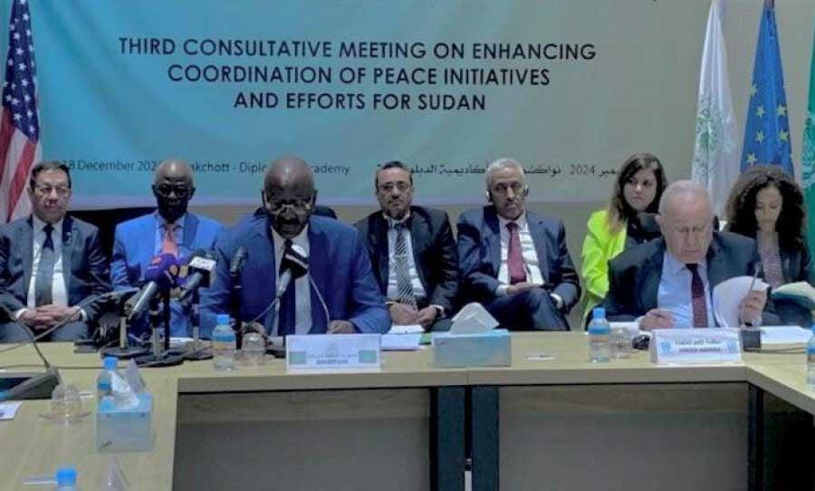 أزمة السودان: أطراف الوساطة تجتمع في نواكشوط وتؤكد قلقها لاستمرار الحرب وتشدد على ضرورة تنسيق المبادرات أزمة السودان: أطراف الوساطة تجتمع في نواكشوط وتؤكد قلقها لاستمرار الحرب وتشدد على ضرورة تنسيق المبادرات