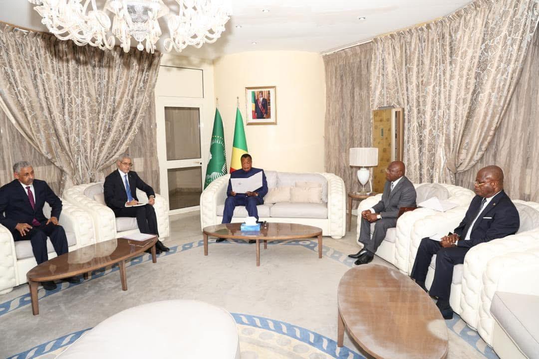 الرئيس غزواني يبعث رسالة لنظيره الكونغولي حول علاقات التعاون الرئيس غزواني يبعث رسالة لنظيره الكونغولي حول علاقات التعاون