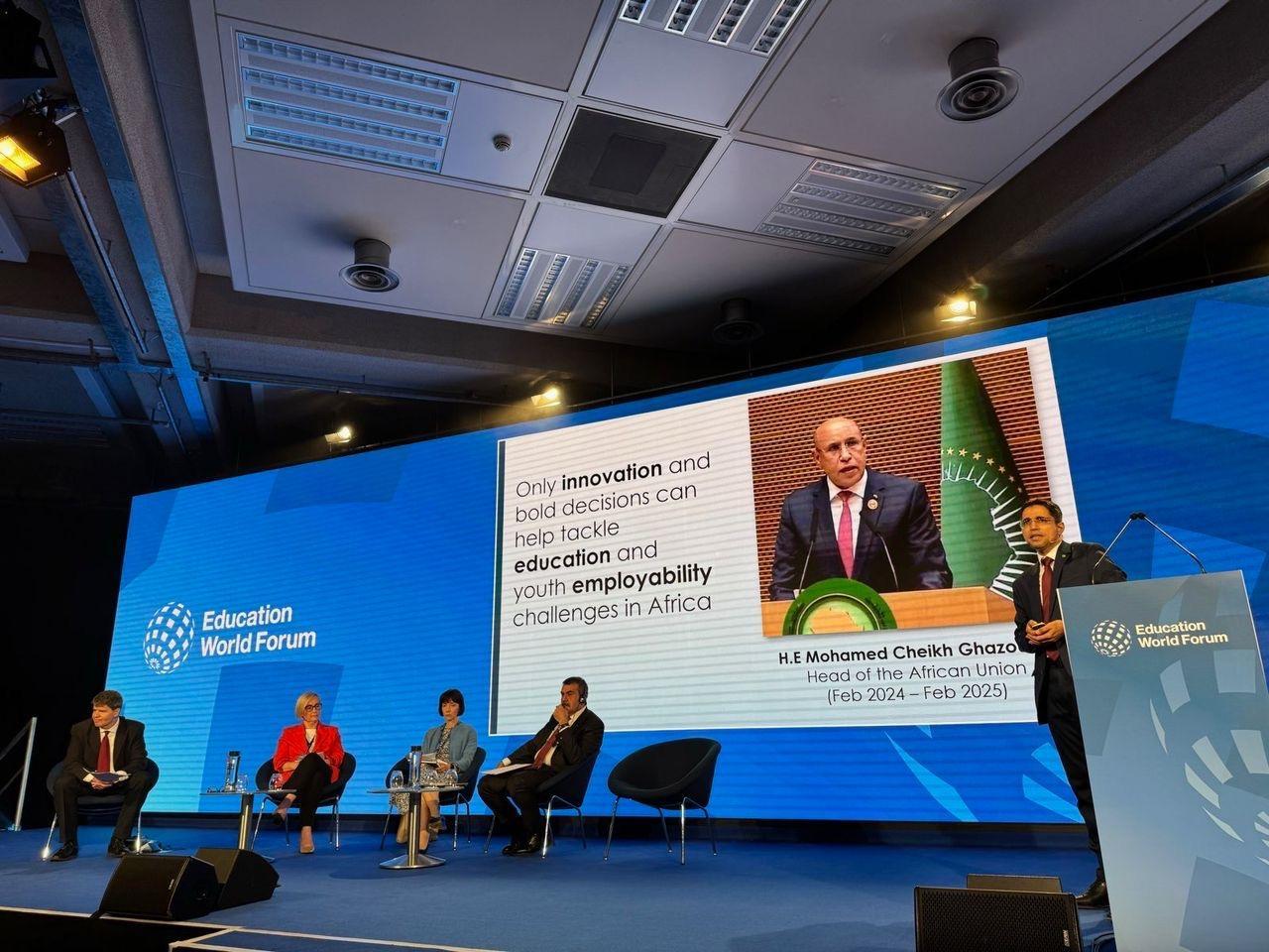 وزير تمكين الشباب يحاضر في المنتدى العالمي للتعليم بلندن وزير تمكين الشباب يحاضر في المنتدى العالمي للتعليم بلندن