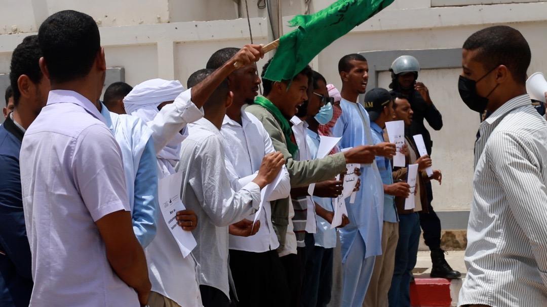 نواكشوط: طلاب جامعيون يحتجون ضد نواكشوط: طلاب جامعيون يحتجون ضد