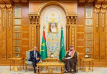الرئيس الموريتاني يلتقي ولي العهد السعودي الرئيس الموريتاني يلتقي ولي العهد السعودي