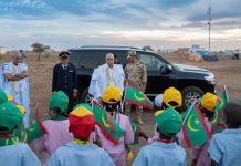 قادماً من عدل بكرو.. الرئيس غزواني يحط الرحال في مدينة آمرج قادماً من عدل بكرو.. الرئيس غزواني يحط الرحال في مدينة آمرج