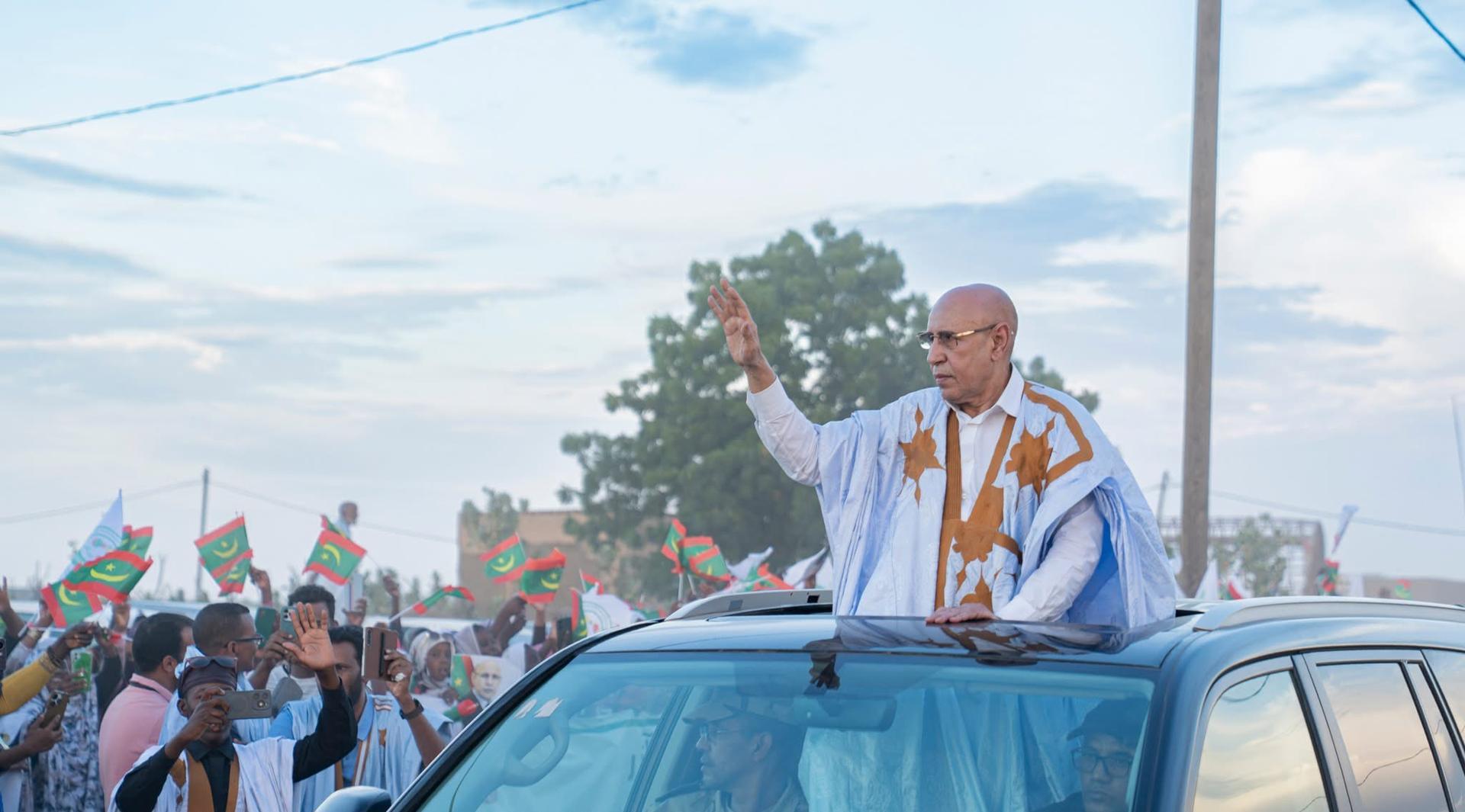 غزواني يصل تمبدغه في جولته بالحوض الشرقي غزواني يصل تمبدغه في جولته بالحوض الشرقي